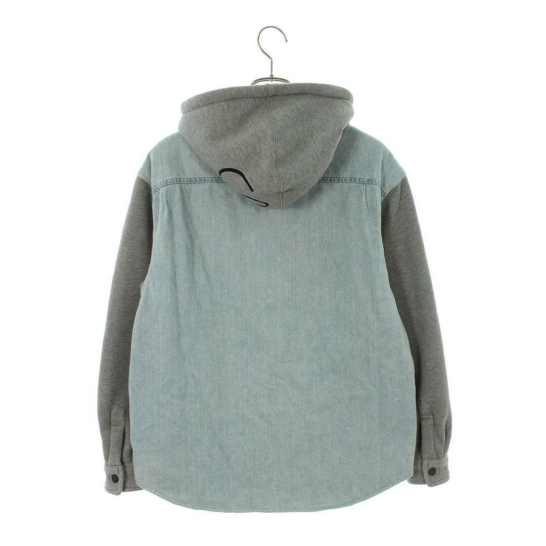 シュプリーム  22AW  Fleece Hooded Denim Shirt  フリースフードデニム長袖シャツ メンズ S