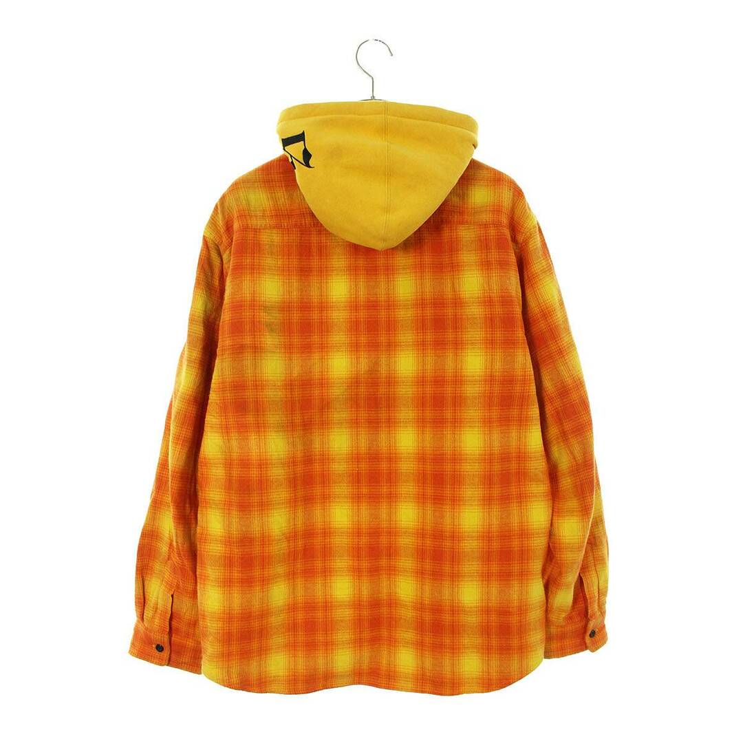 Orange M 21AW Supreme Hooded Flannel Zip