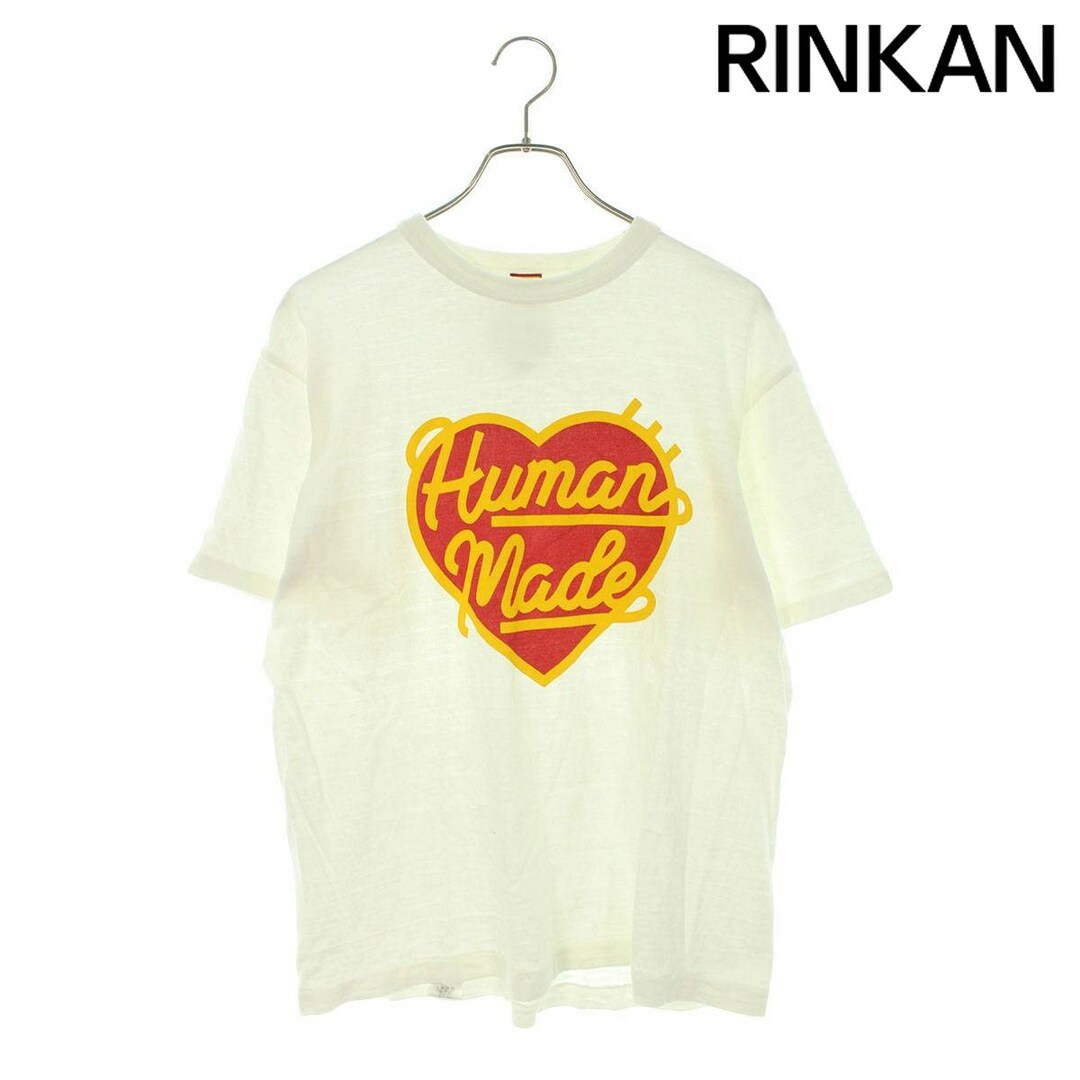 HUMAN MADE(ヒューマンメイド)のヒューマンメイド  HEART S/S T-SHIRT ハートロゴプリントTシャツ メンズ L メンズのトップス(Tシャツ/カットソー(半袖/袖なし))の商品写真