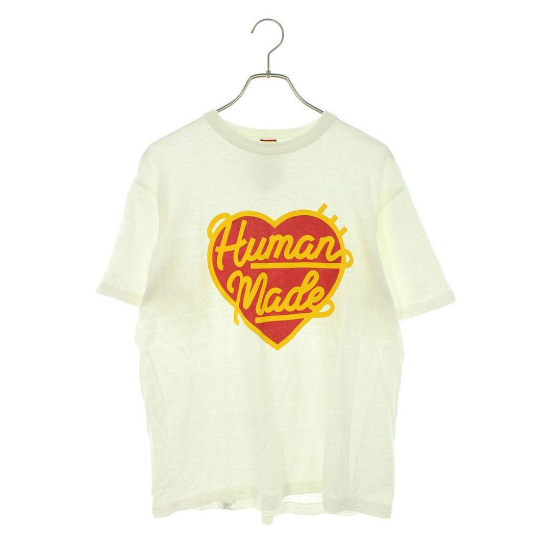 HUMAN MADE(ヒューマンメイド)のヒューマンメイド  HEART S/S T-SHIRT ハートロゴプリントTシャツ メンズ L メンズのトップス(Tシャツ/カットソー(半袖/袖なし))の商品写真