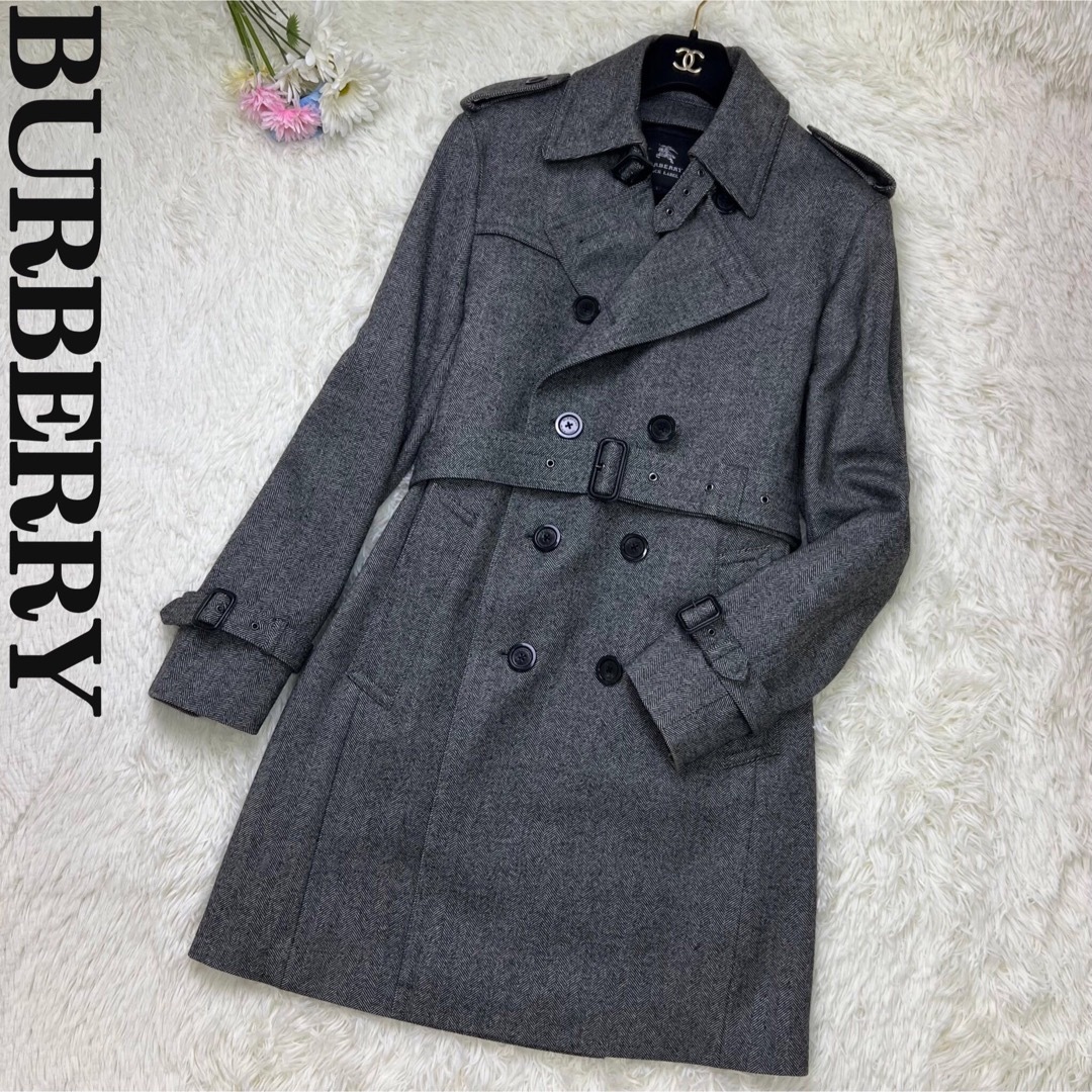 BURBERRY BLACK LABEL - 人気♡Lサイズ♡ヘリンボーン柄♡ライナー付