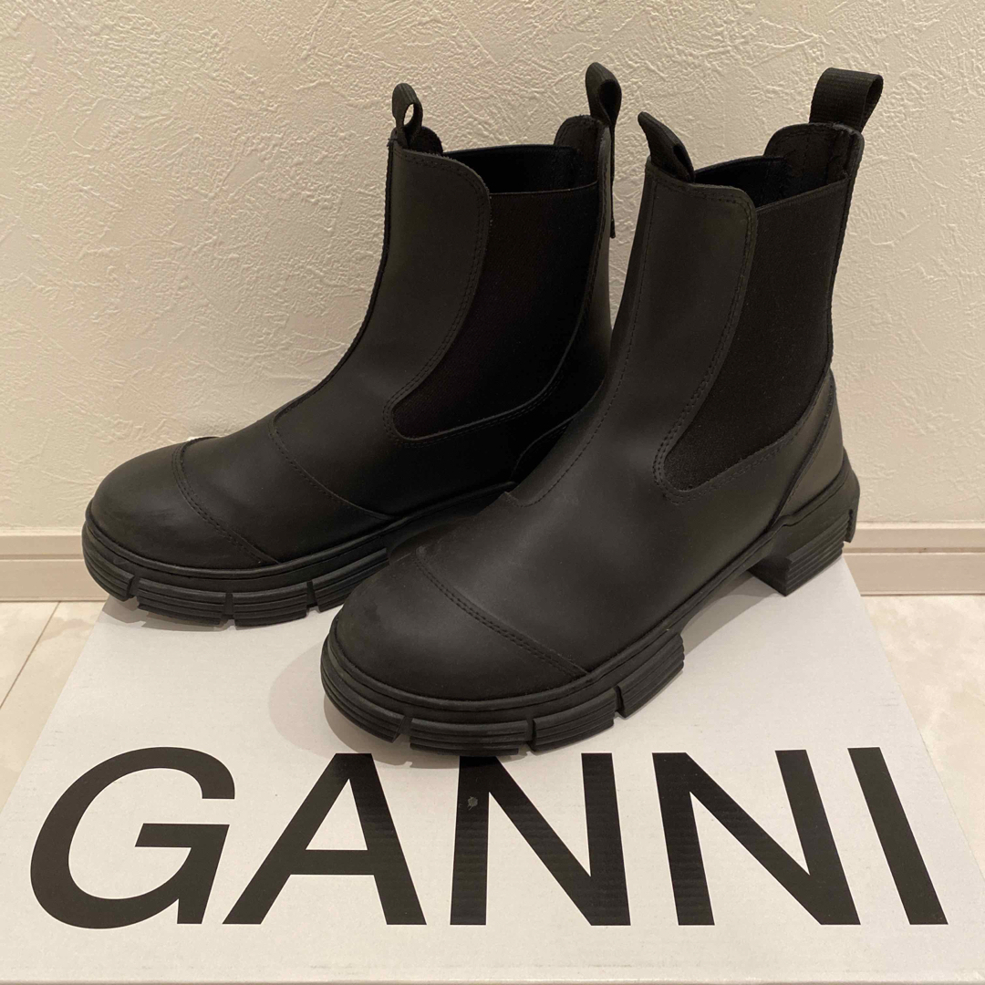 GANNI ガニー Recycled Rubber City Boot-