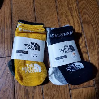 ザノースフェイス(THE NORTH FACE)のザノースフェイス◎くるぶしソックス3P✕2セット(6足)◎16～18cm黄色&黒(靴下/タイツ)