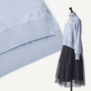 美品▫️Rene 34༚’18年❁.*･ﾟグレージュ系❁.マフラー❁.*コ－ト