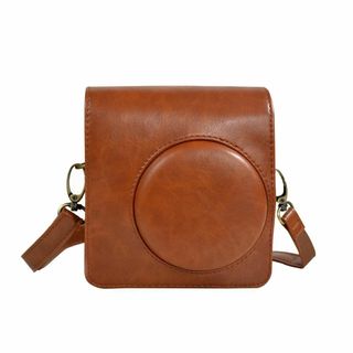 【色: Brown】HIYQIN チェキケース,FUJIFILM instax (その他)