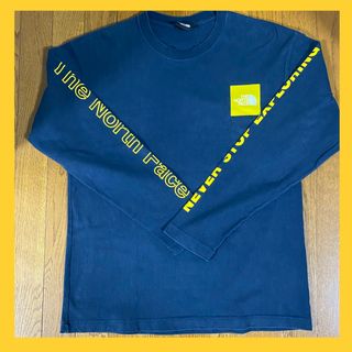 ザノースフェイス(THE NORTH FACE)のノースフェイス　長袖　ロンT   トレーナー　XLサイズ　ネイビー系(Tシャツ/カットソー(七分/長袖))