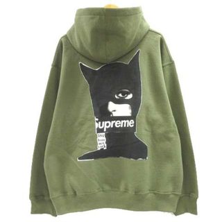 シュプリーム(Supreme)のシュプリーム 23AW キャットウーマン パーカー スウェット シャツ L 緑(パーカー)