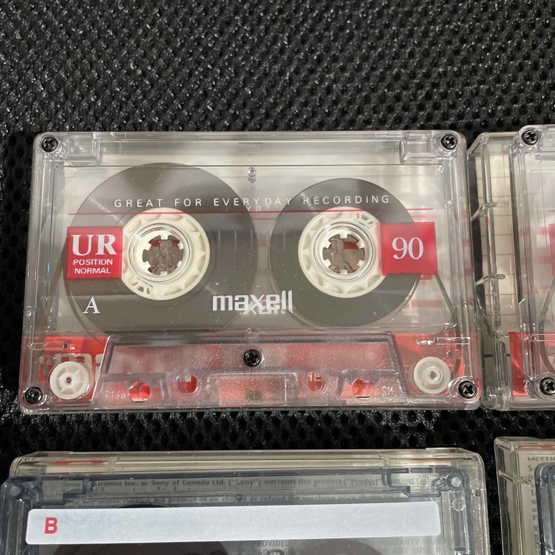 SONY(ソニー)の【匿名配送】SONY、maxell製カセットテープ中古90分2本、60分2本 エンタメ/ホビーのCD(その他)の商品写真