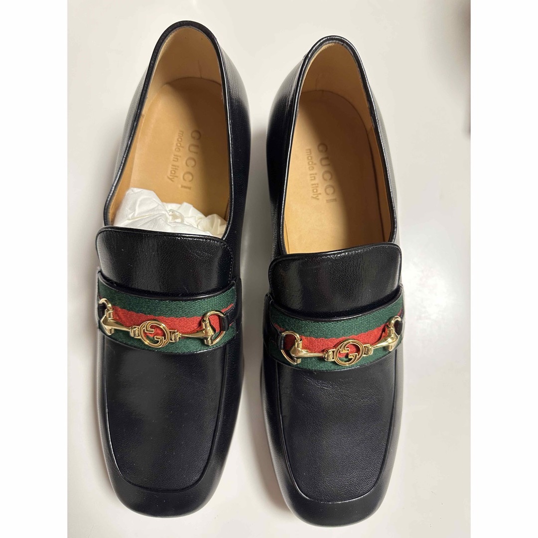 GUCCI グッチ　革靴　紳士　8サイズ(27cm) ブラック　黒　新品未使用 メンズの靴/シューズ(ドレス/ビジネス)の商品写真