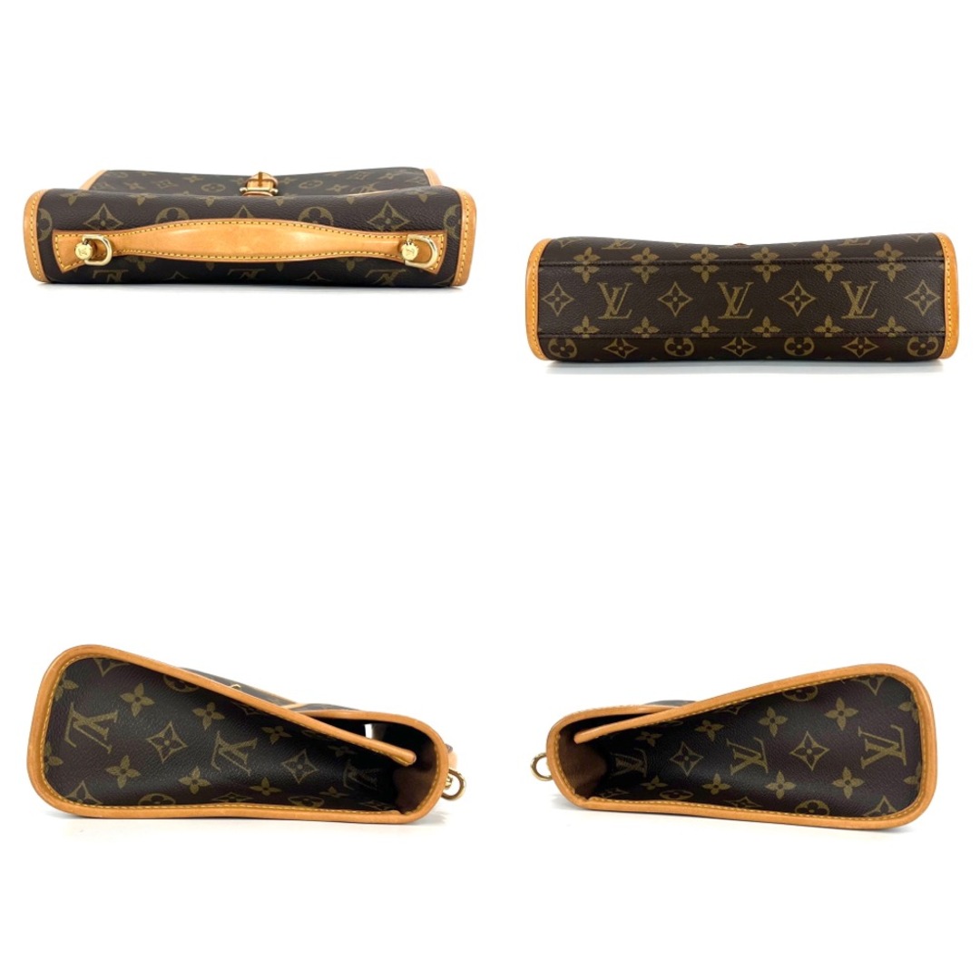 【限定価格】LOUIS VUITTON ルイヴィトン 2WAY ベルエア モノグラム ハンドバッグ ショルダーバッグ 肩掛け 斜め掛け かばん 鞄 M51122    ブラウン 茶 ゴールド金具 レディース【品】