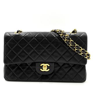 CHANEL シャネル ショルダーバッグ マドモアゼル ココマーク ココ ターンロック ヴィンテージ ダブルチェーン かばん 鞄  キャビアスキン   ブラック 黒 ゴールド金具 レディース 定番【品】