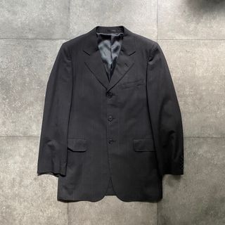 ヨウジヤマモト(Yohji Yamamoto)のヨウジヤマモトダーバン テーラードジャケット ブラック チェック (テーラードジャケット)