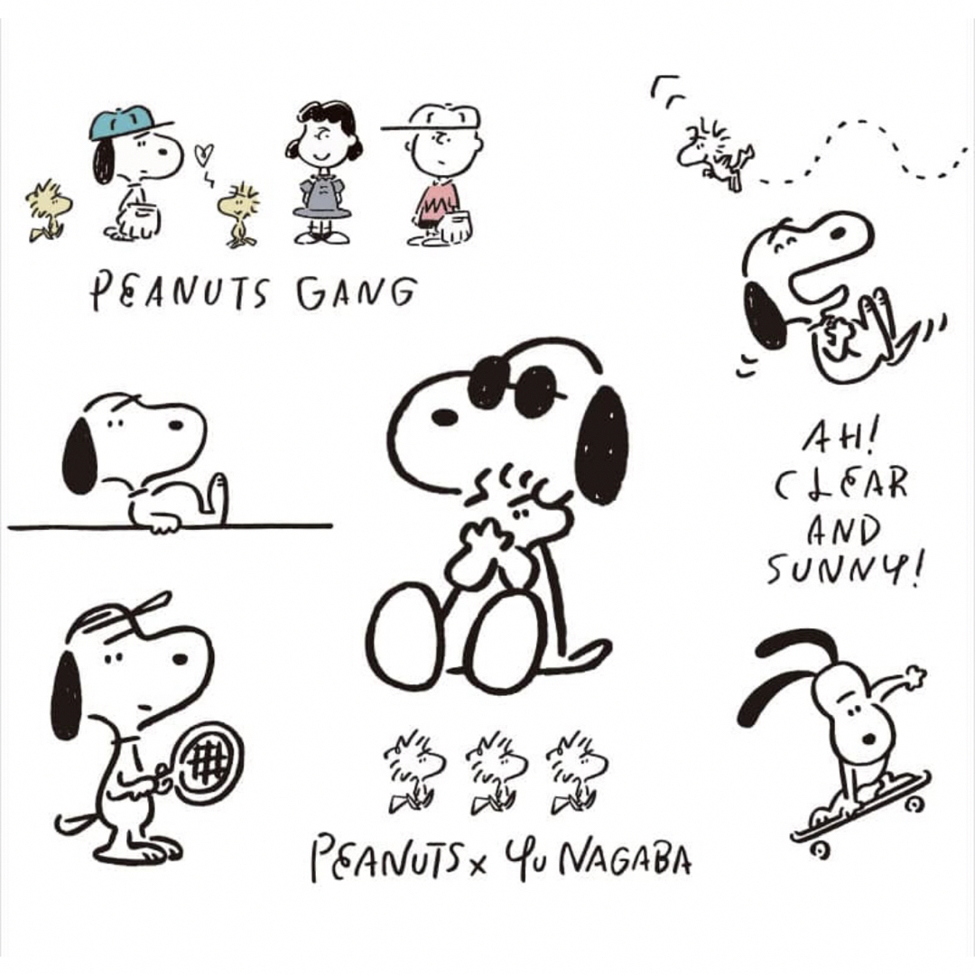 PEANUTS(ピーナッツ)のスヌーピー　ポーチセット　ブルー レディースのファッション小物(ポーチ)の商品写真