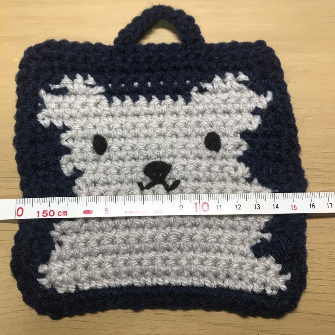 *ハンドメイド*エコたわし・鍋敷き*くま*