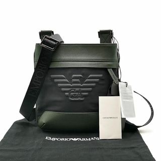 EMPORIO ARMANI エンポリオ アルマーニ レザー チェーン ショルダー バッグ ブラック 外観美品 M10591