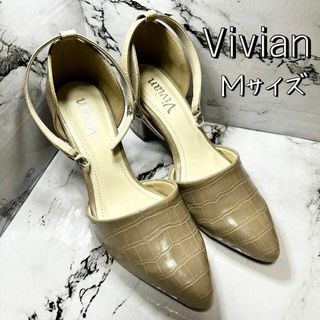 ヴィヴィアン(VIVIAN)の【極美品】vivian パンプス　23cm グレージュ(ハイヒール/パンプス)