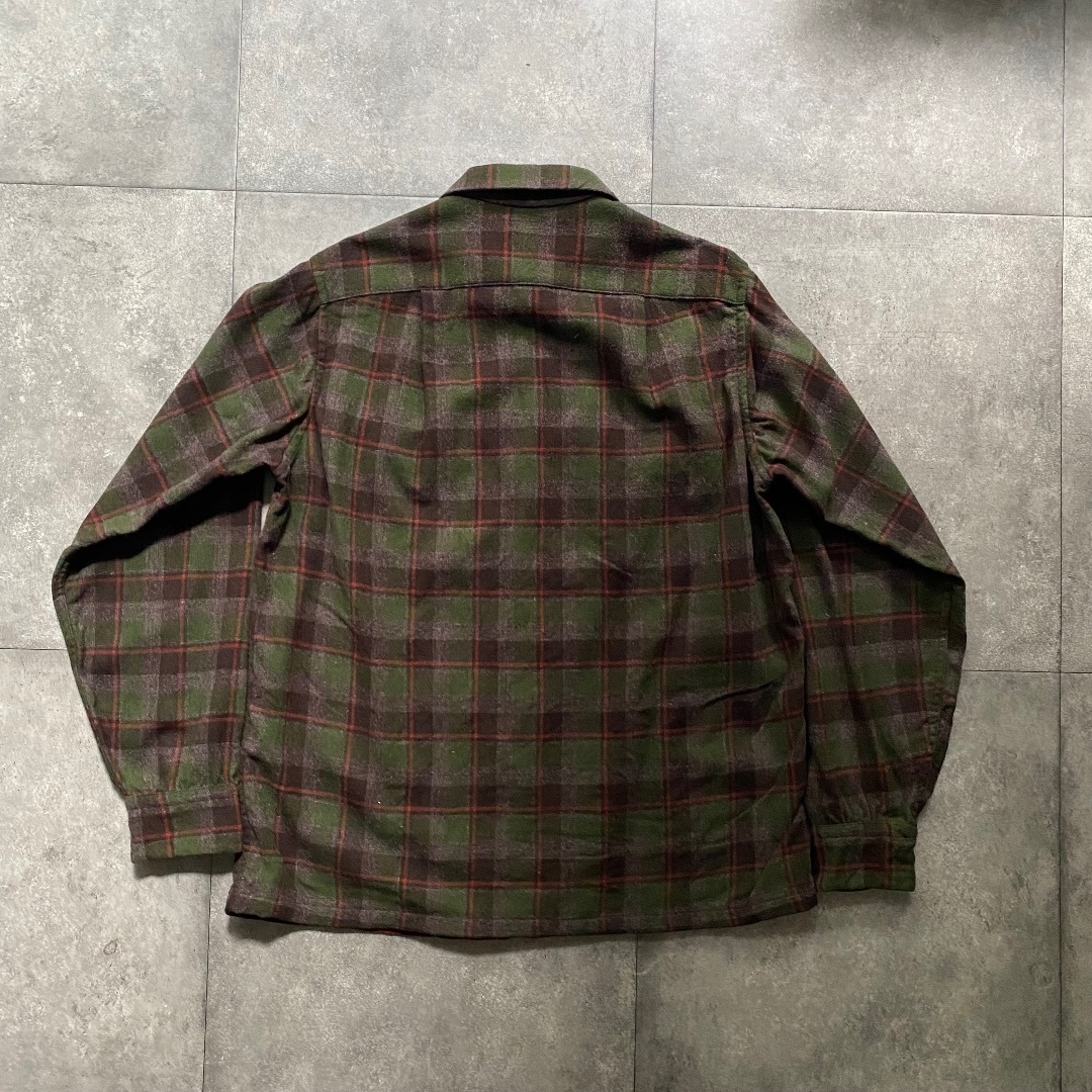 PENDLETON - 50s ペンドルトン ウールシャツ M グリーン PENDLETON - 50s ペンドルトン ウールシャツ M グリーン