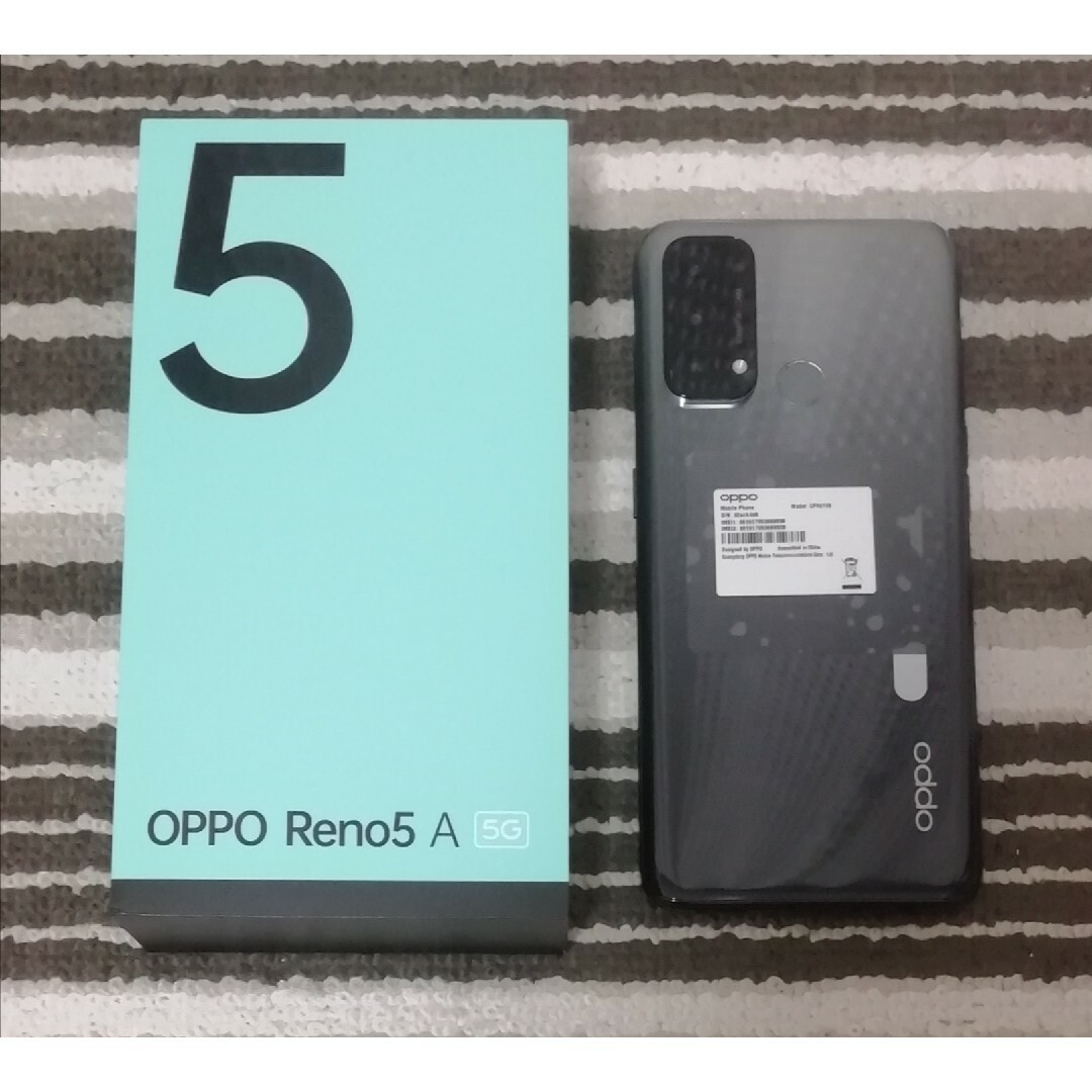 OPPO Reno5 A 5G CPH2199 モバイル版 ブラック-