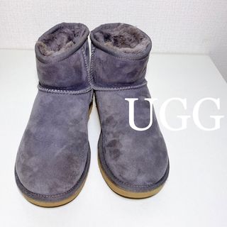 アグ(UGG)のUGG Classic Mini II アグ クラシックミニ2 グレー ムートン(ブーツ)