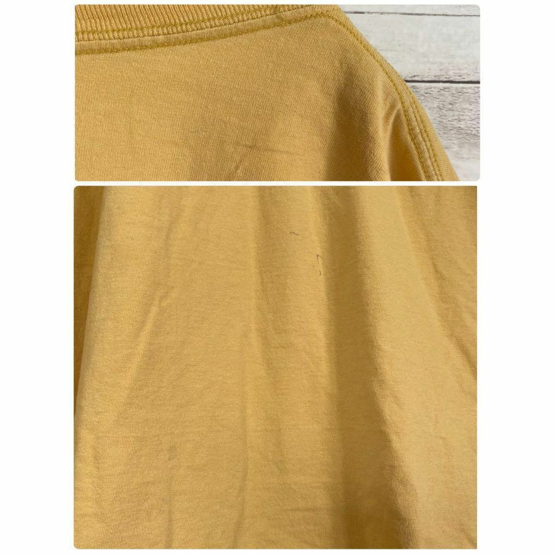 carhartt(カーハート)のカーハート　Tシャツ　半袖　胸ポケット　ワンポイント　イエロー　古着　2XL メンズのトップス(Tシャツ/カットソー(半袖/袖なし))の商品写真