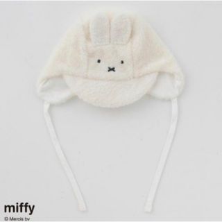 フィセル(FICELLE)の【新品】ミッフィー　miffy  ファー　ボア　ボンネット　ベビーキャップ　帽子(帽子)