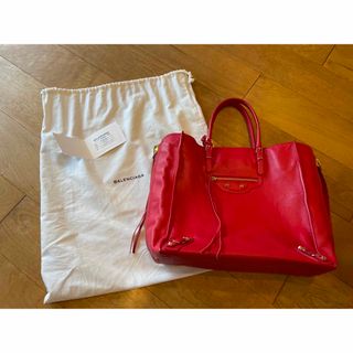 バレンシアガ(Balenciaga)のBALENCIAGA PAPIER バレンシアガ ペーパー　レッド(ハンドバッグ)