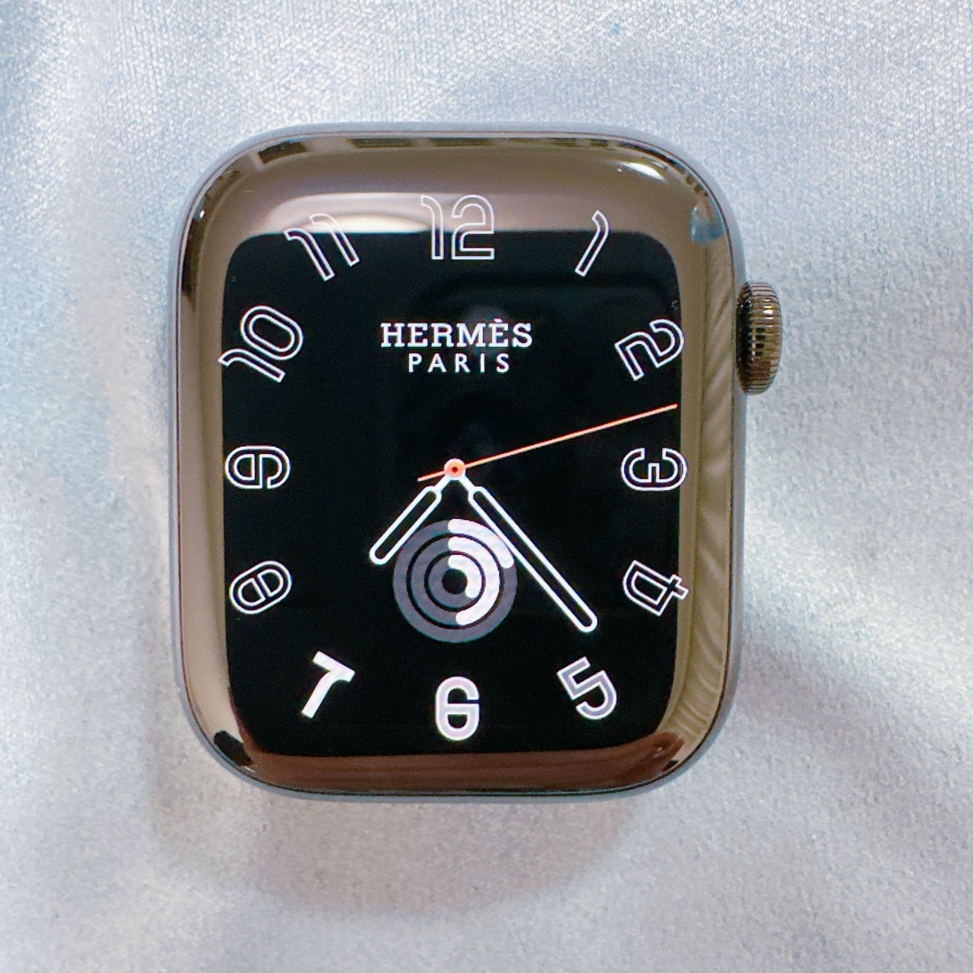 Apple Watch Hermes Series 7 45mm ブラック 本体スマホ/家電/カメラ