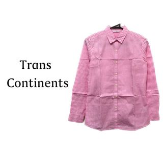 トランスコンチネンツ(TRANS CONTINENTS)のトランスコンチネンツ【美品】ギンガムチェック 長袖 シャツ(シャツ/ブラウス(長袖/七分))