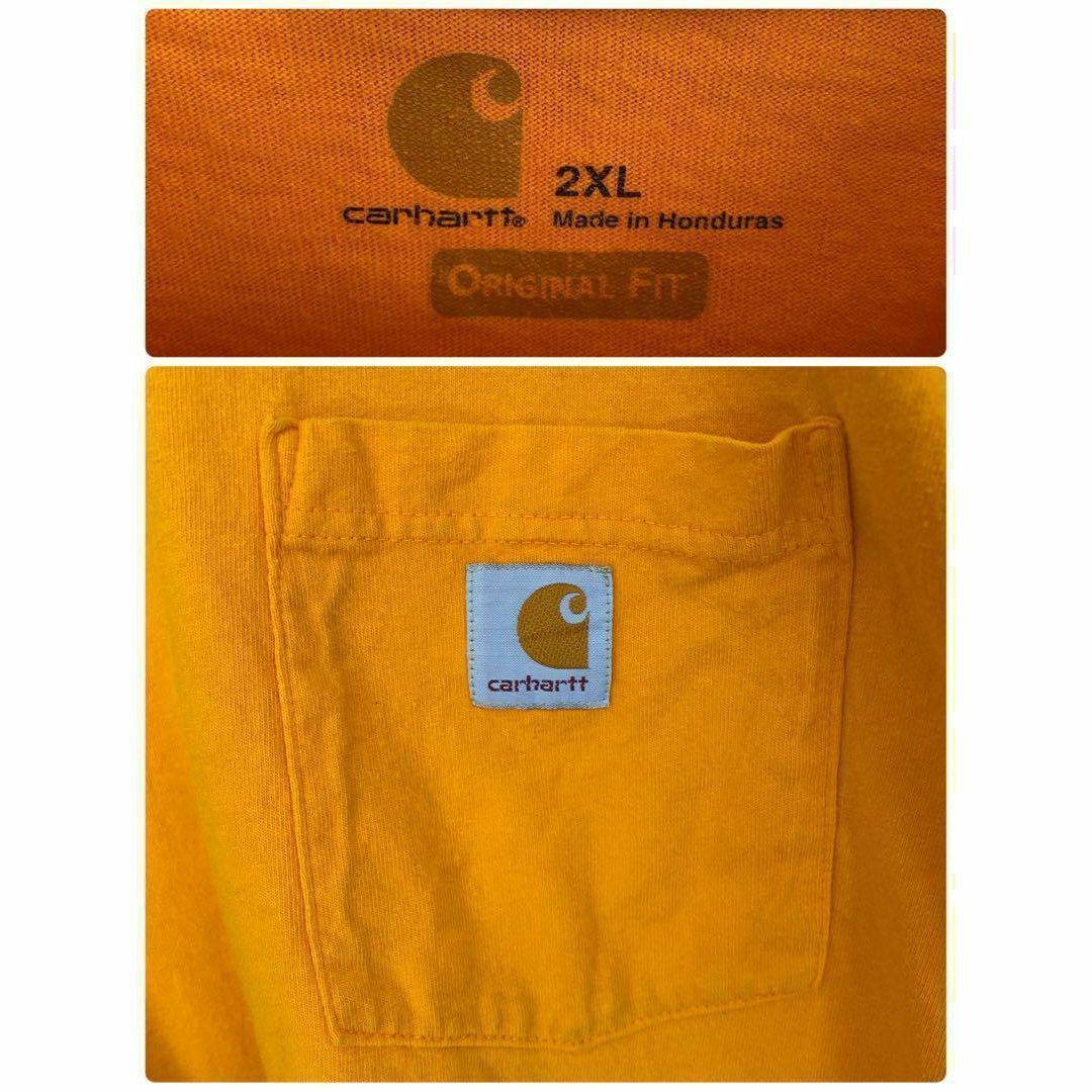 carhartt(カーハート)のカーハートcarharttTシャツ半袖刺繍ロゴ胸ポケット古着ビッグシルエット メンズのトップス(Tシャツ/カットソー(半袖/袖なし))の商品写真