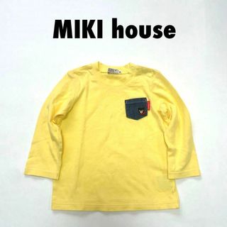 ミキハウス(mikihouse)のcu177/ミキハウス/キッズ 90 トップス ロンT 長袖 イエロー/子供服(Tシャツ/カットソー)