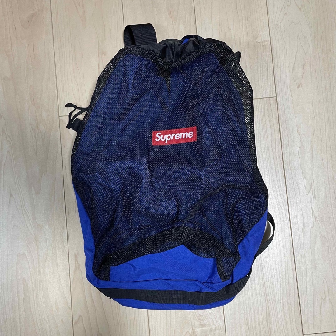 当時は即完売でしたSupreme Mesh Backpack メッシュ バックパック リュック 青