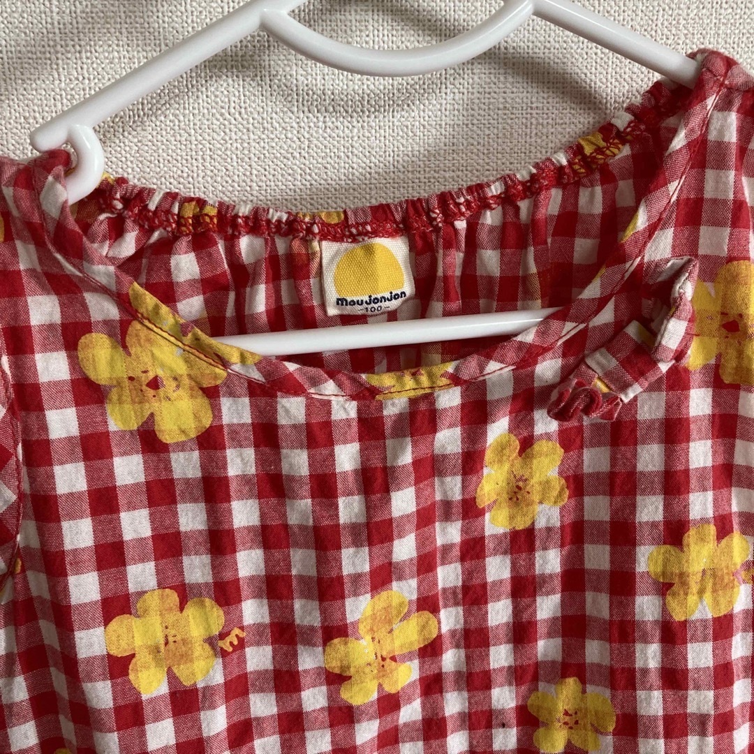 3can4on(サンカンシオン)の双子ワンピース4枚セット　3can4on moujonjon キッズ/ベビー/マタニティのキッズ服女の子用(90cm~)(ワンピース)の商品写真