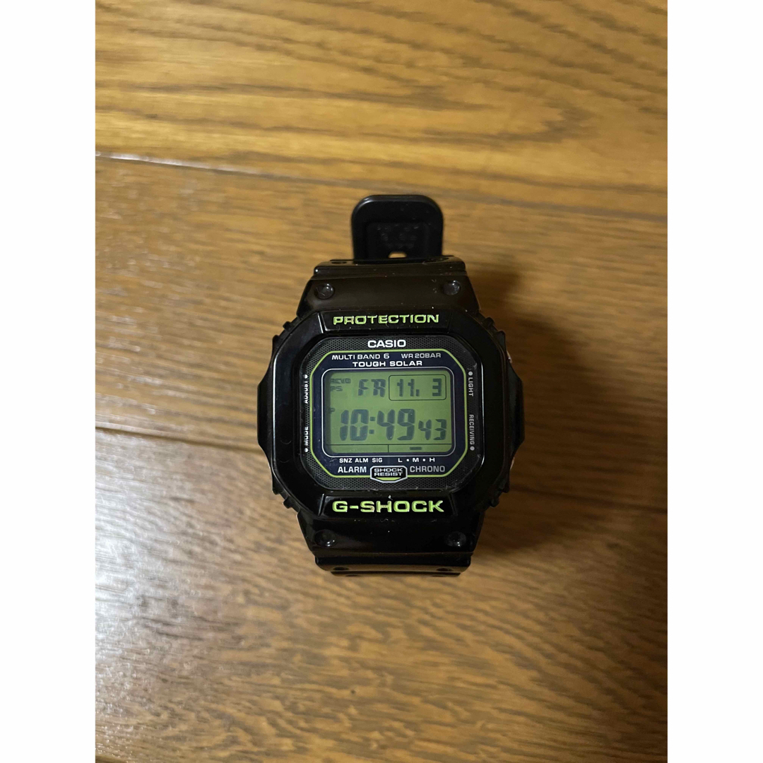 G-SHOCK(ジーショック)のG-SHOCK 腕時計 GW-M5610B-1JF ブラック × グリーン メンズの時計(腕時計(デジタル))の商品写真