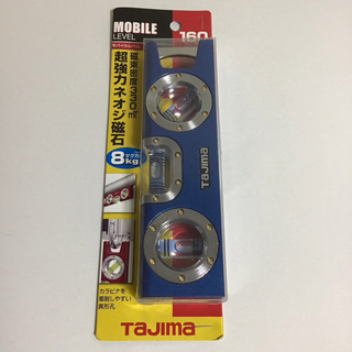 タジマ(Tajima)の水平器 モバイルレベル160 ブルー ML-160B （検電器サービス）(工具/メンテナンス)