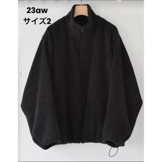 【18AW】comoli シルクウール マフラー ネイビー