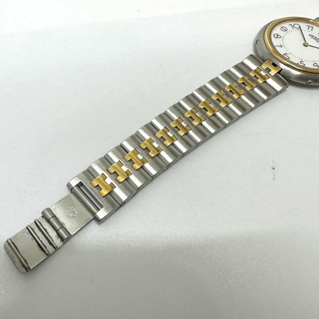 Hermes(エルメス)のエルメス HERMES プロフィール クォーツ デイト 腕時計 SS/GP シルバー メンズの時計(腕時計(アナログ))の商品写真