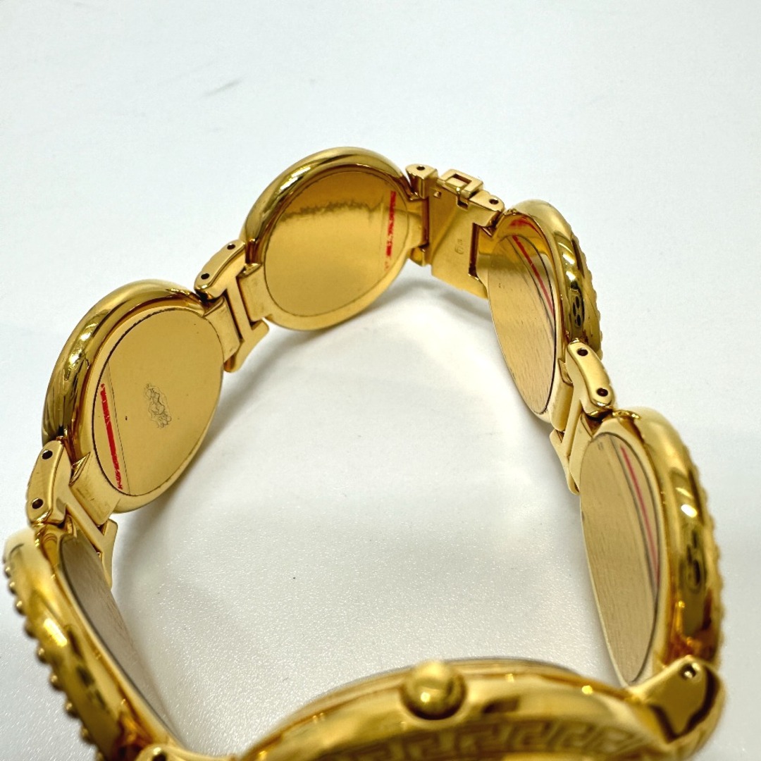Gianni Versace(ジャンニヴェルサーチ)のジャンニ・ヴェルサーチ Gianni Versace コインウォッチ 7008002 メデューサ クオーツ 腕時計 GP ゴールド 美品 メンズの時計(腕時計(アナログ))の商品写真