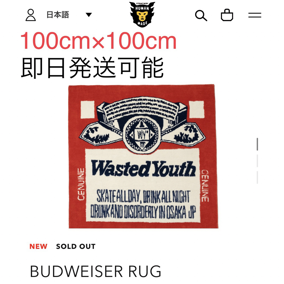 日本全国の正規取扱店 Wasted Youth BUDWEISER RUG | centralheating.com