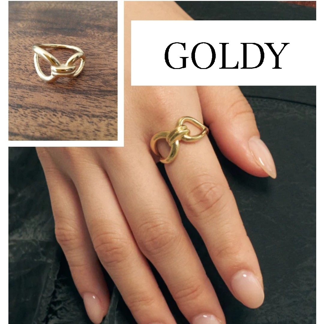 GOLDY(ゴールディ)のGOLDY ゴールドカラー リング 12号/指輪 指環 レディースのアクセサリー(リング(指輪))の商品写真