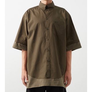 バレンシアガ(Balenciaga)のbalenciaga レイヤード シャツ カーキ 37 バレンシアガ(シャツ)