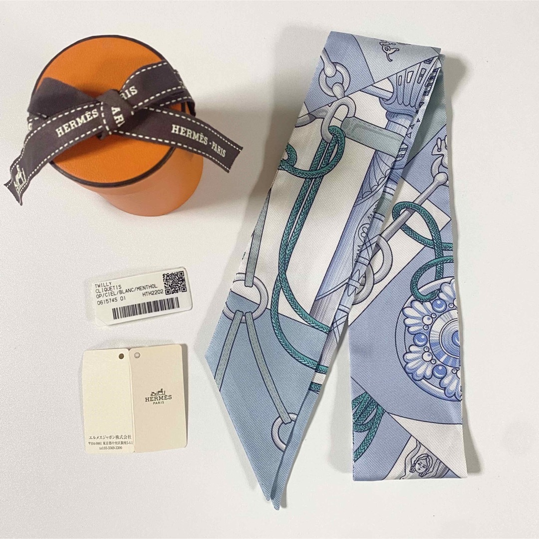 HERMES◆クリケティス◆2022SS ツイリー◆水色◆新品◆タグ付き