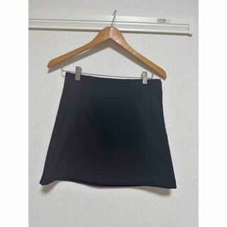 ザラ(ZARA)のzara 台形　ミニスカート　黒　【S】(ミニスカート)