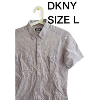 ダナキャランニューヨーク(DKNY)のDKNY ダナキャラン ボタンダウン 半袖シャツ サイズL(シャツ)