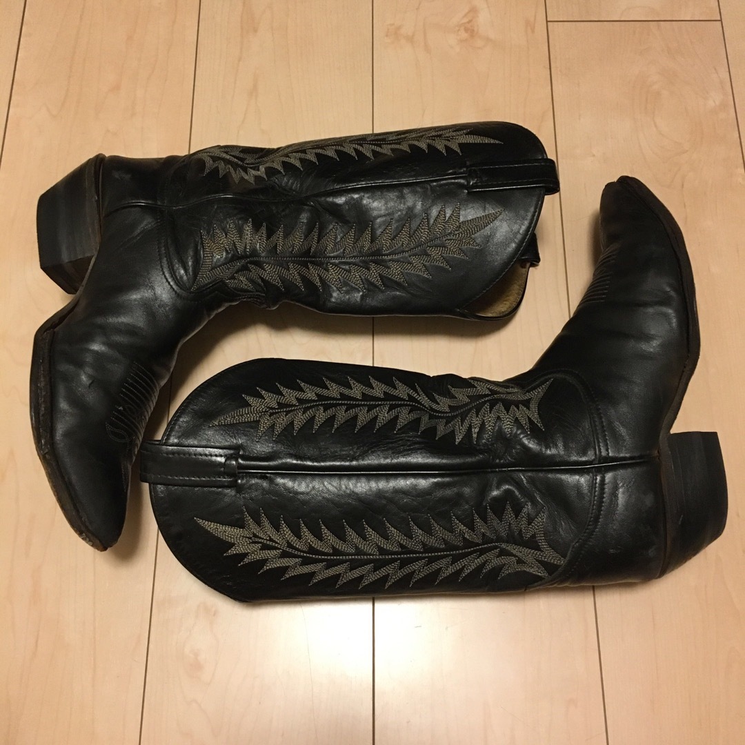 Tony Lama(トニーラマ)のトニーラマ　ウエスタンブーツ　カウボーイブーツ　ブラック　TONY LAMA メンズの靴/シューズ(ブーツ)の商品写真