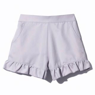 グレイル(GRL)の最終値下げ♡GRL フリルヘムショートパンツ ラベンダー 量産型ヲタク SALE(ショートパンツ)