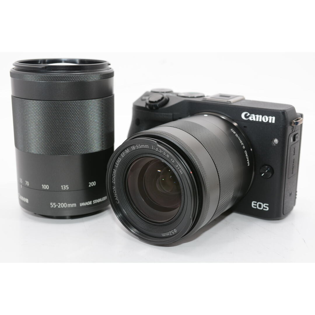外観特上級】Canon ミラーレス一眼カメラ EOS M3 ダブルズームキット