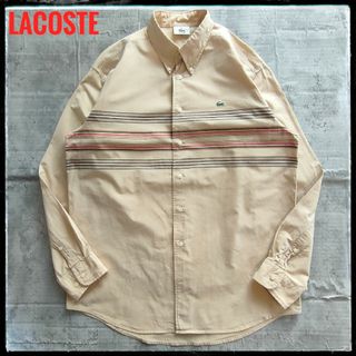 希少★LACOSTE ラコステ コーデュロイ パンツ 細畝 カーキ ワイド