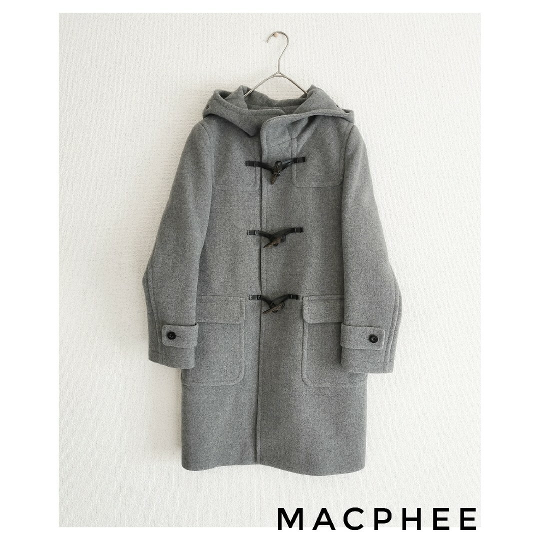 MACPHEE - MACPHEE マカフィー ウールメルトンロングダッフルコート