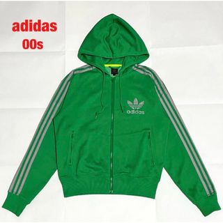 adidas　アディダス　ジャージ　パーカー　グリーン　O