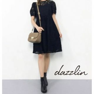 ダズリン(dazzlin)のdazzlin レースパフ袖ワンピース(ひざ丈ワンピース)